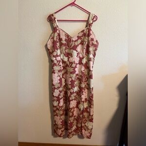 NWT Pink Floral Ryegrass Dress Size XXL